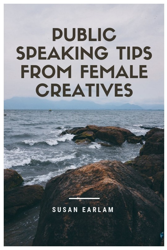 creative women speaking to the public